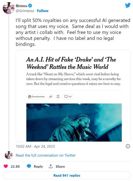 I'll split 50% royalties on any successful AI generated song that uses my voice.jpg